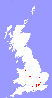 Distribution of UK Dojos